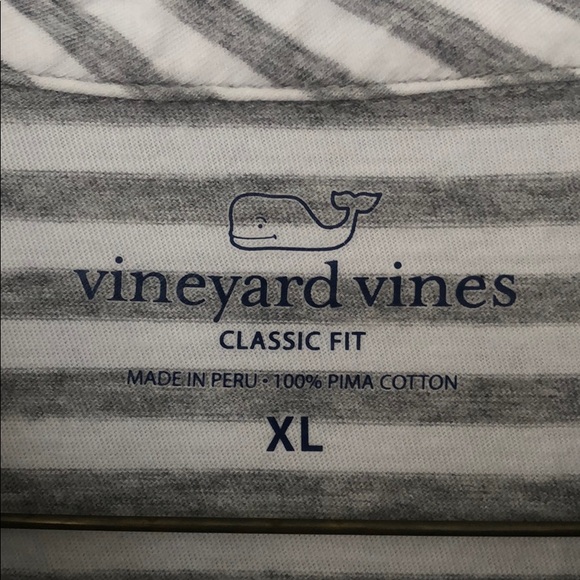 Vineyard Vines SS Stripe Pima Cotton Polo - Picture 3 of 4
